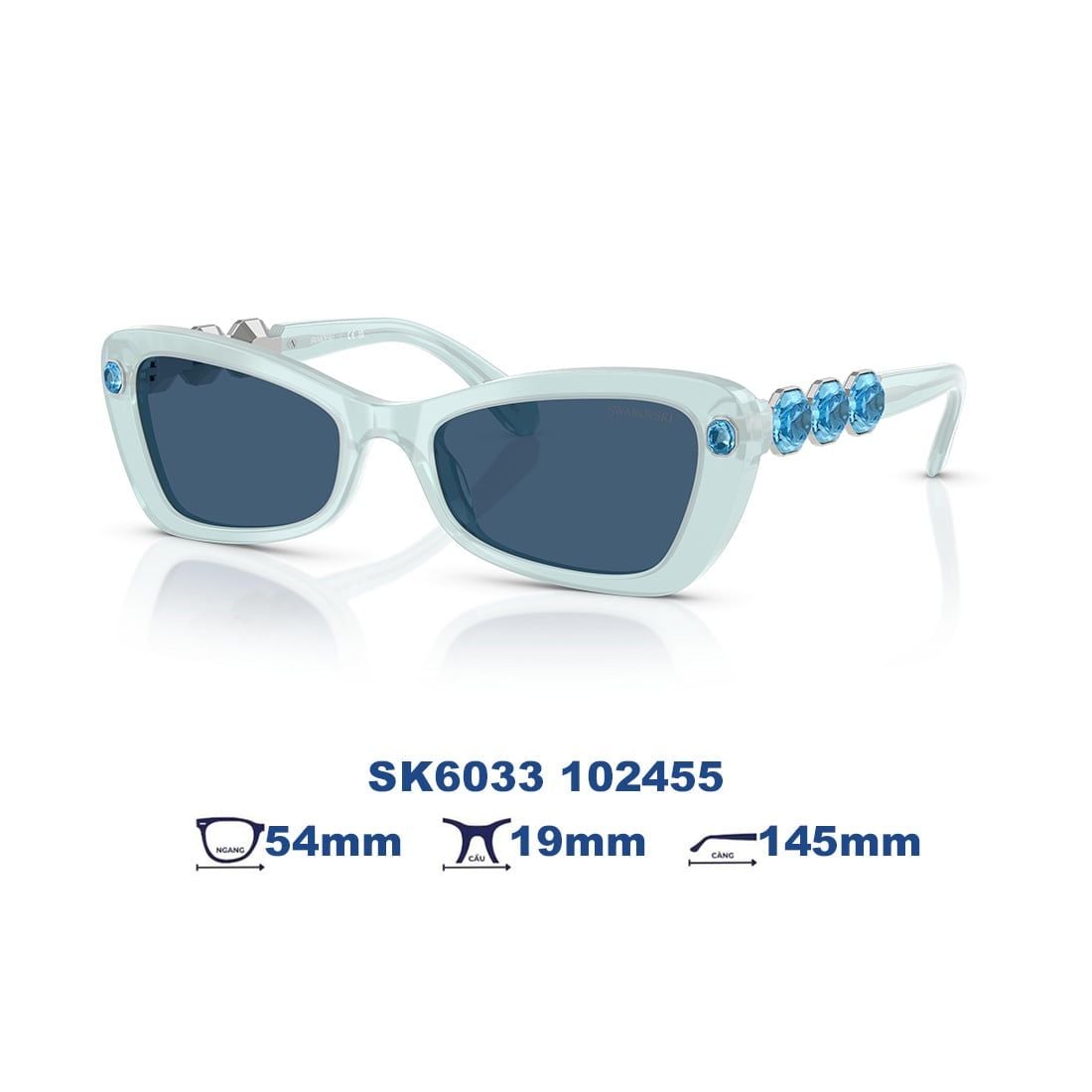  Kính mát Swarovski SK6033 102455 