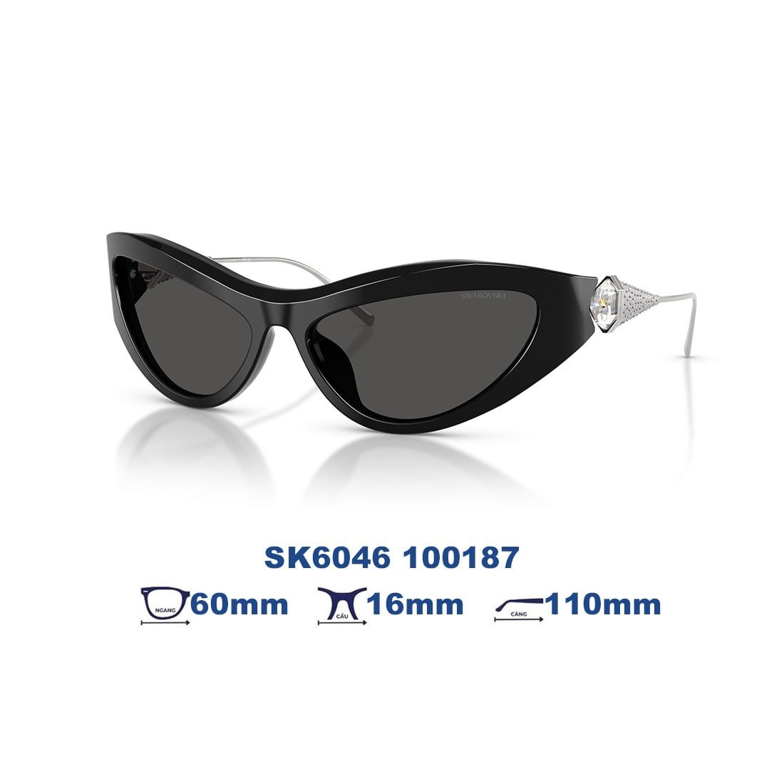  Kính mát Swarovski SK6046 100187 