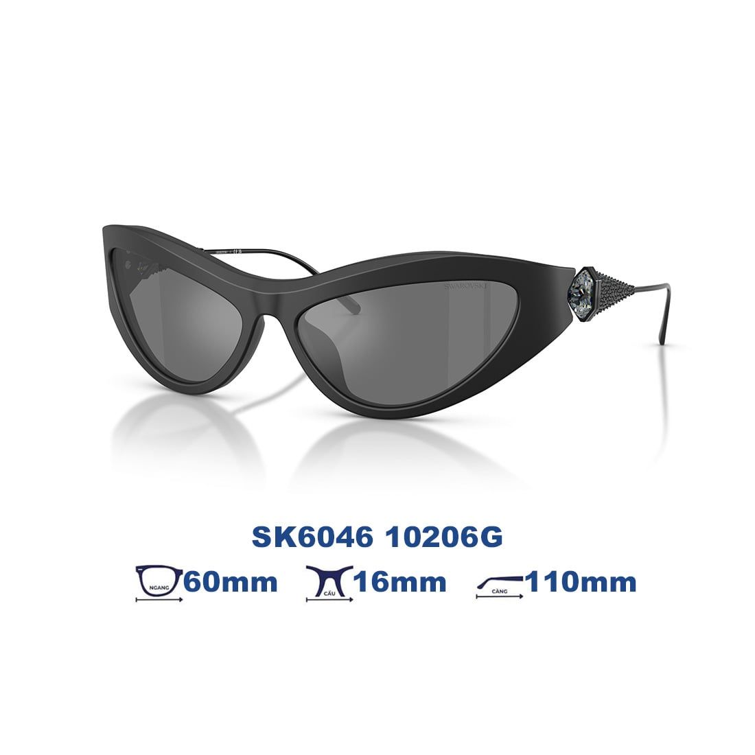  Kính mát Swarovski SK6046 10206G 