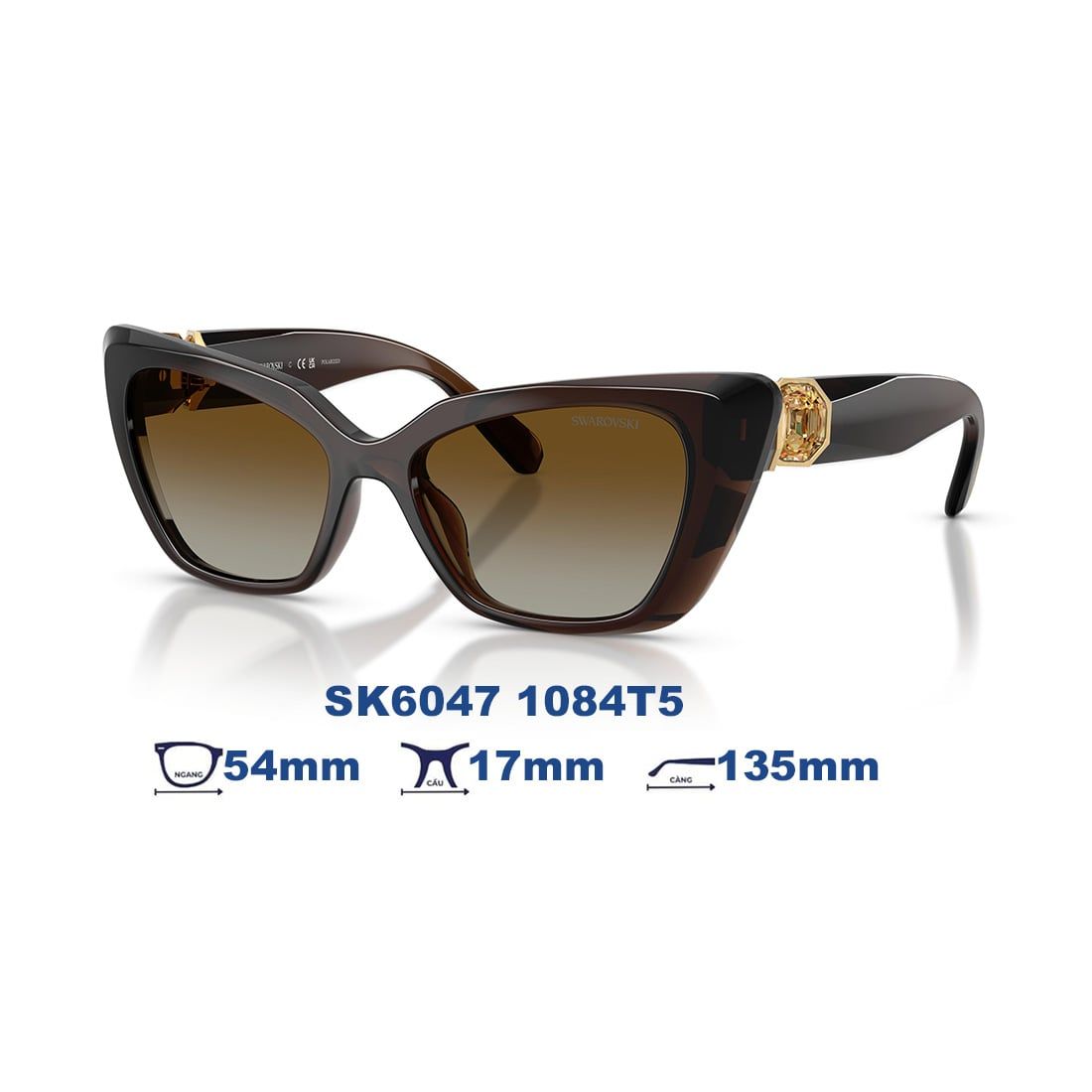  Kính mát Swarovski SK6047 1084T5 