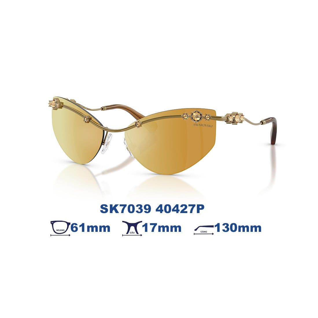  Kính mát Swarovski SK7039 40427P 