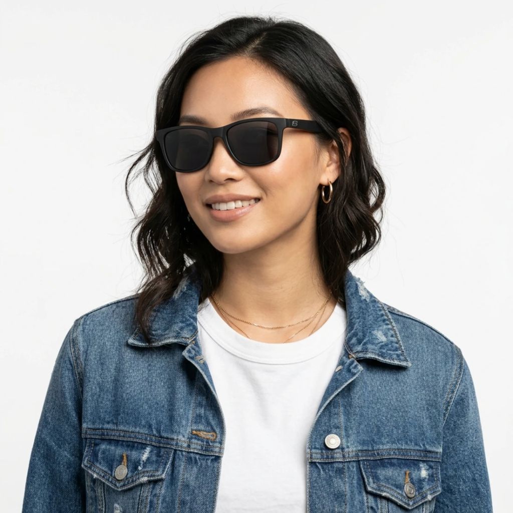 Kính mát SKECHERS SE00047 01D – người mẫu đeo kính