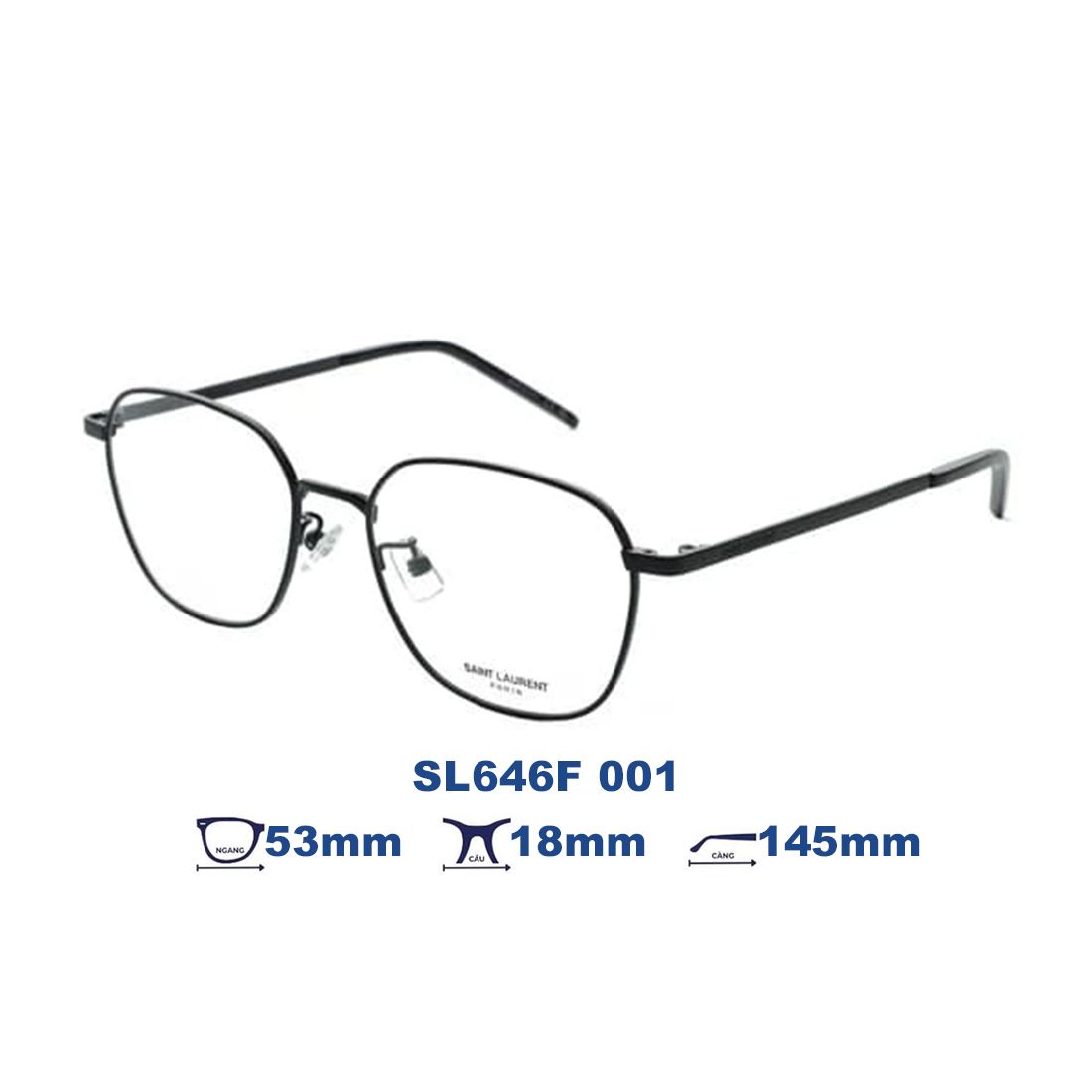Gọng kính Saint Laurent SL646F 001