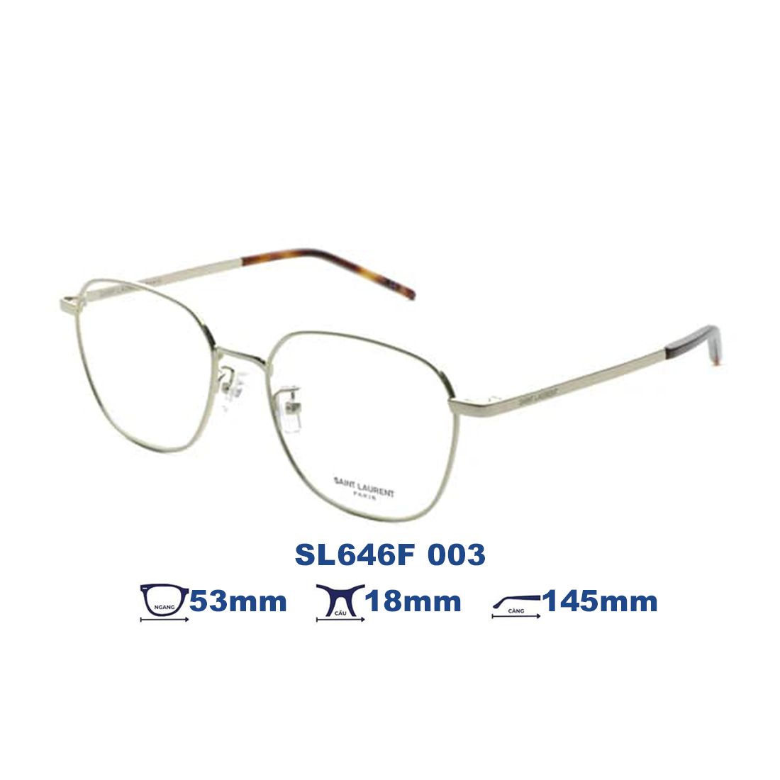 Gọng kính Saint Laurent SL646F 003