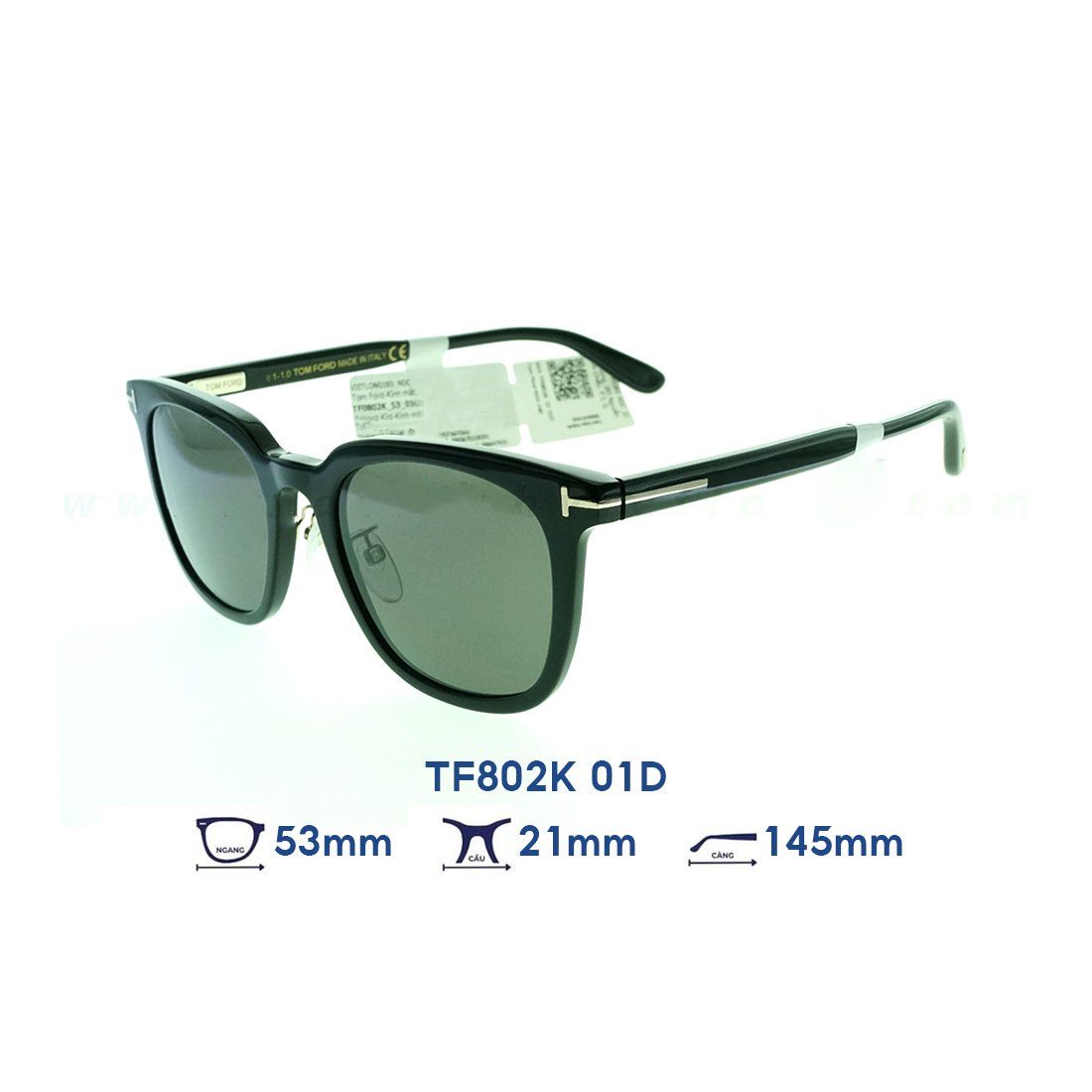 Kính mát Tom Ford TF802K 01D