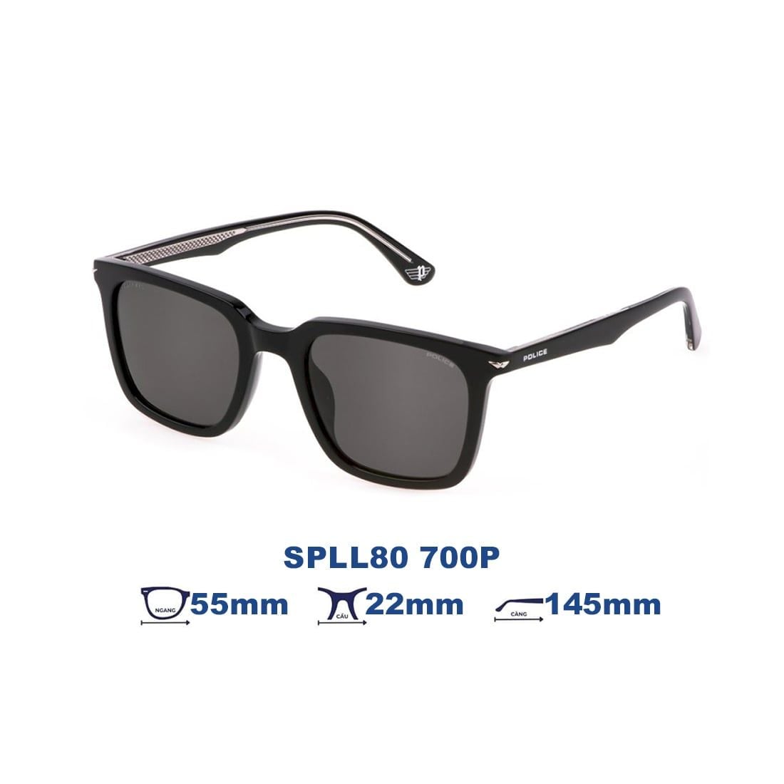  Kính mát POLICE SPLL80 700P 