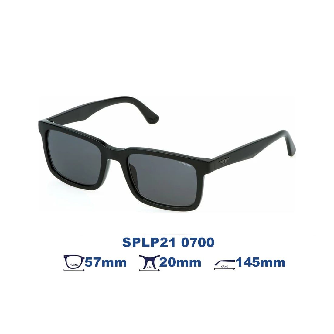  Kính mát POLICE SPLP21 0700 