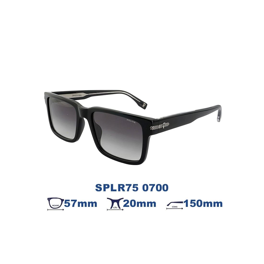  Kính mát POLICE SPLR75 0700 