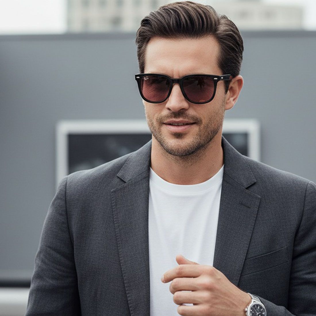 RB4401D 601/74 - Khung Đen Tròng Cam