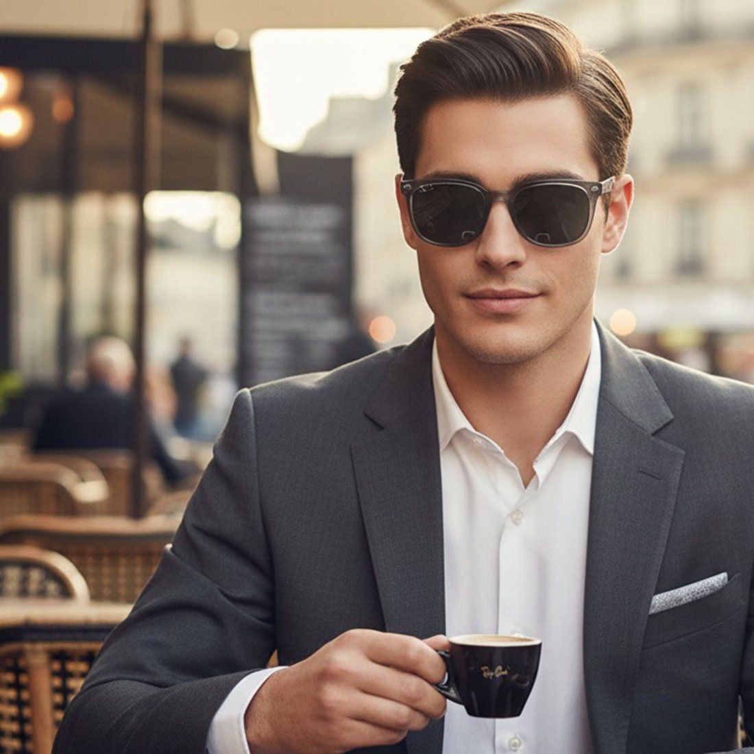 RB4401D 6599/81 - Khung Xám Trong Suốt