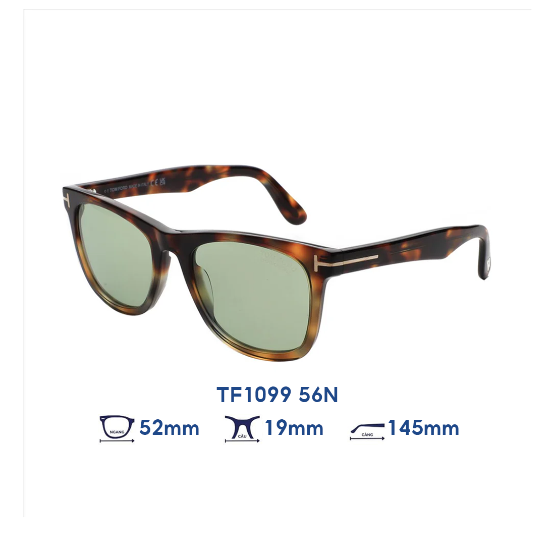  Kính mát Tom Ford TF1099 56N 