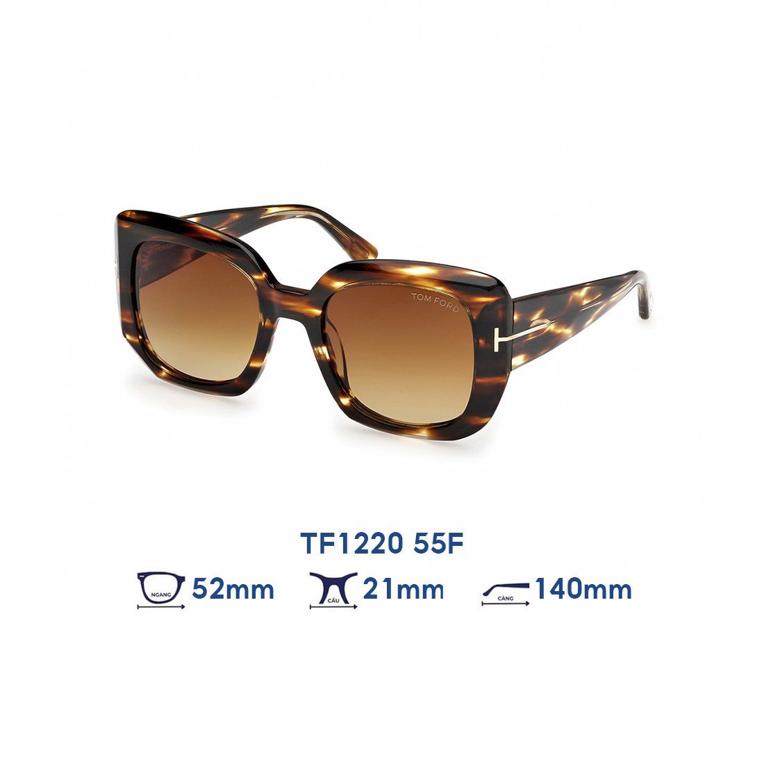  Kính mát Tom Ford TF1220 55F 