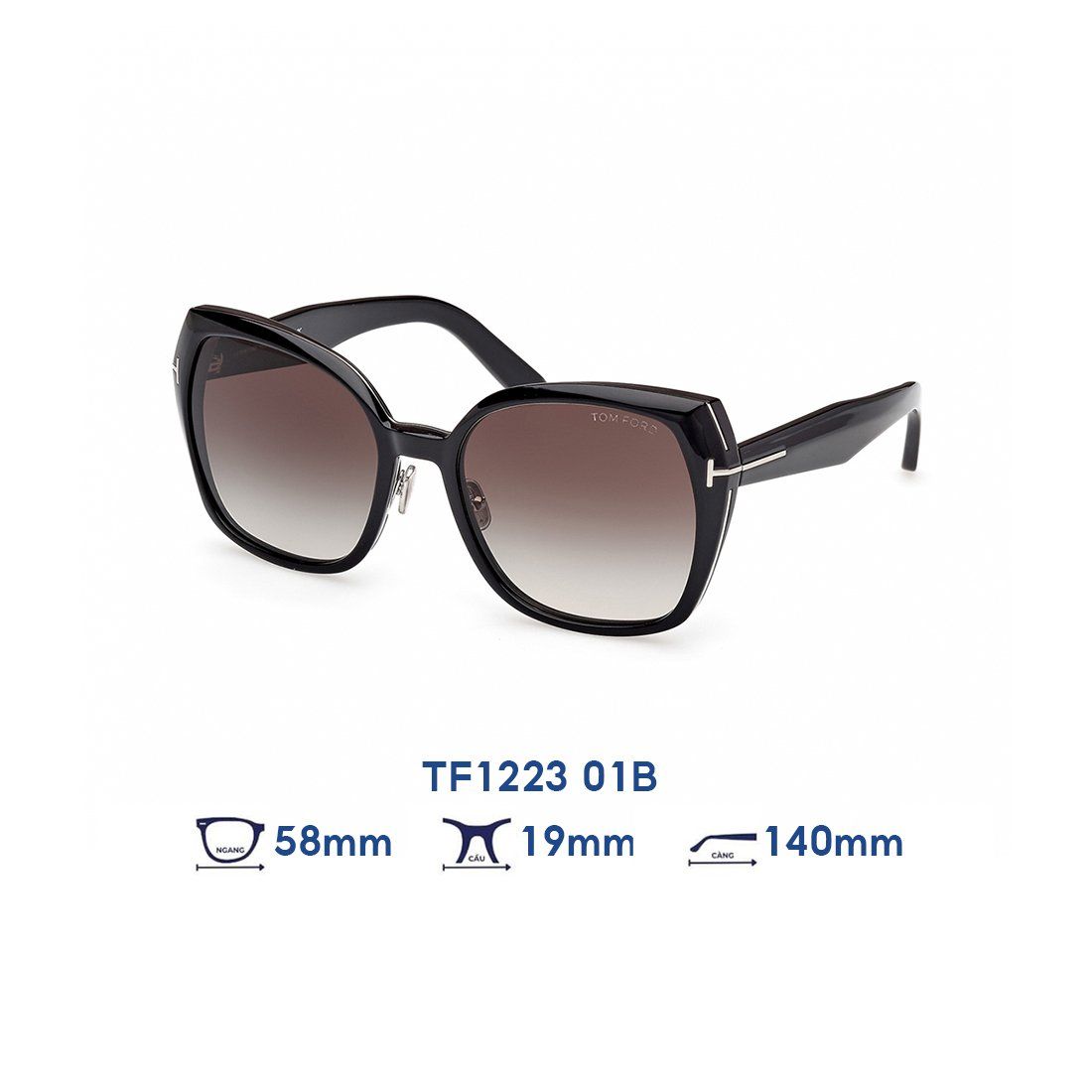  Kính mát Tom Ford TF1223 01B 