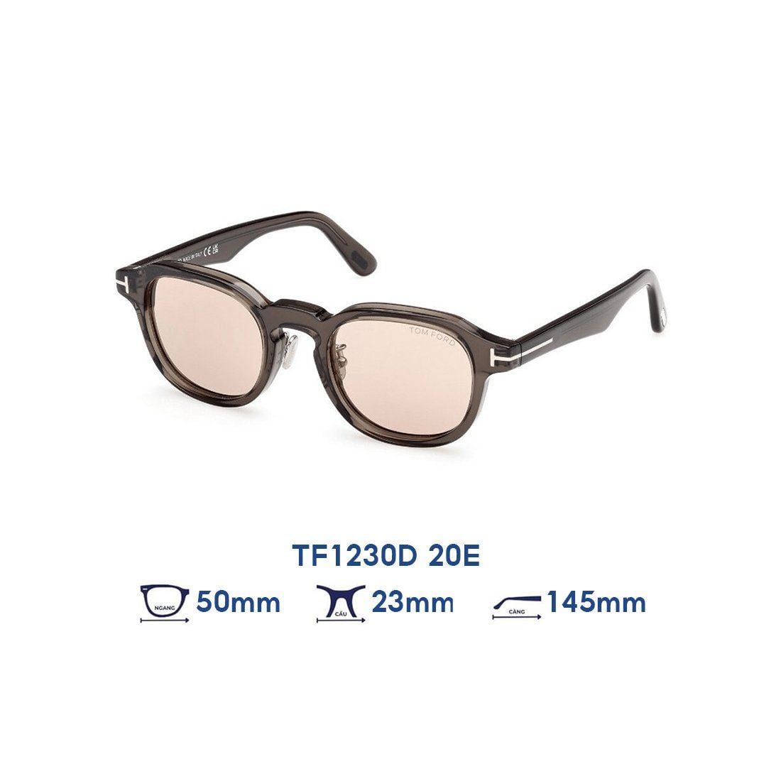  Kính mát Tom Ford TF1230D 20E 