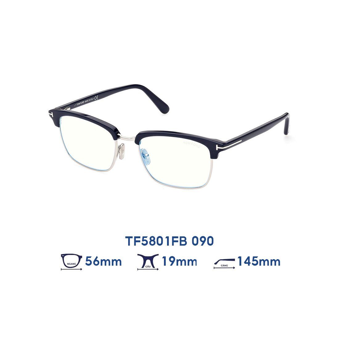  Gọng kính Tom Ford TF5801FB 090 