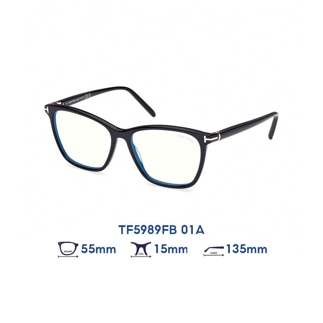  Gọng kính Tom Ford TF5989FB 01A 