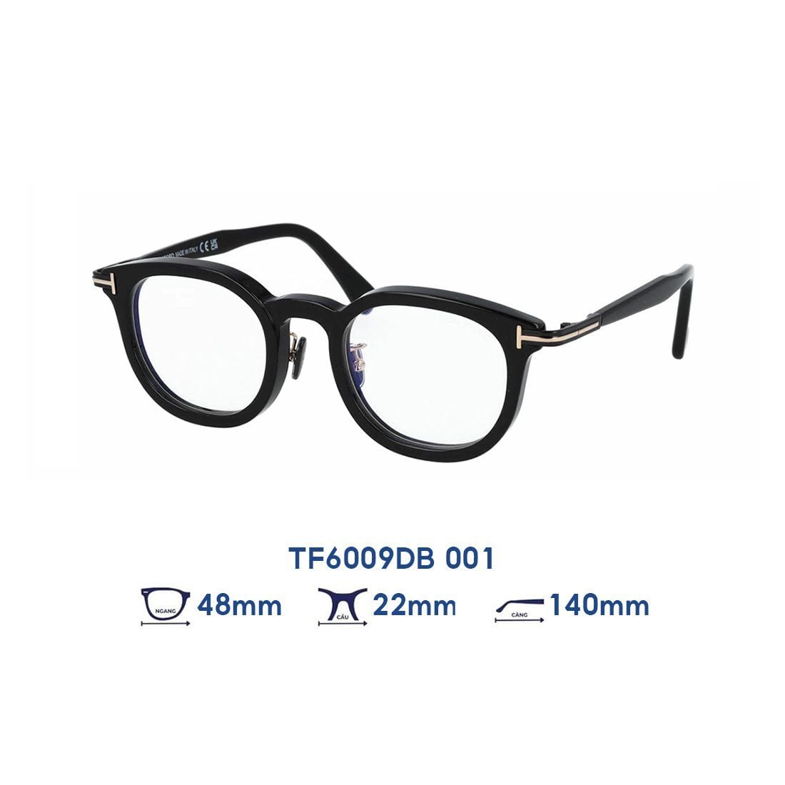  Gọng kính Tom Ford TF6009DB 001 