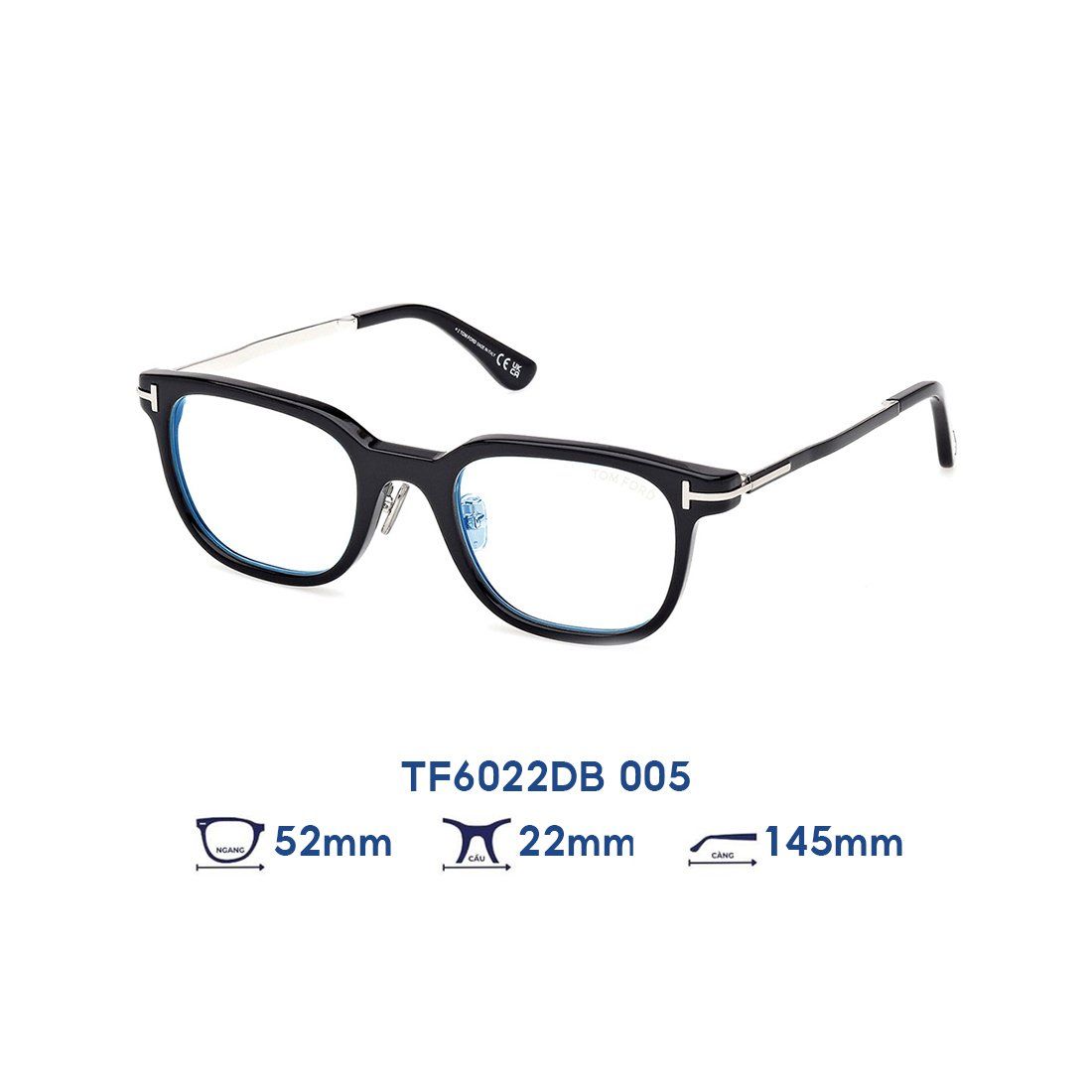  Gọng kính Tom Ford TF6022DB 005 