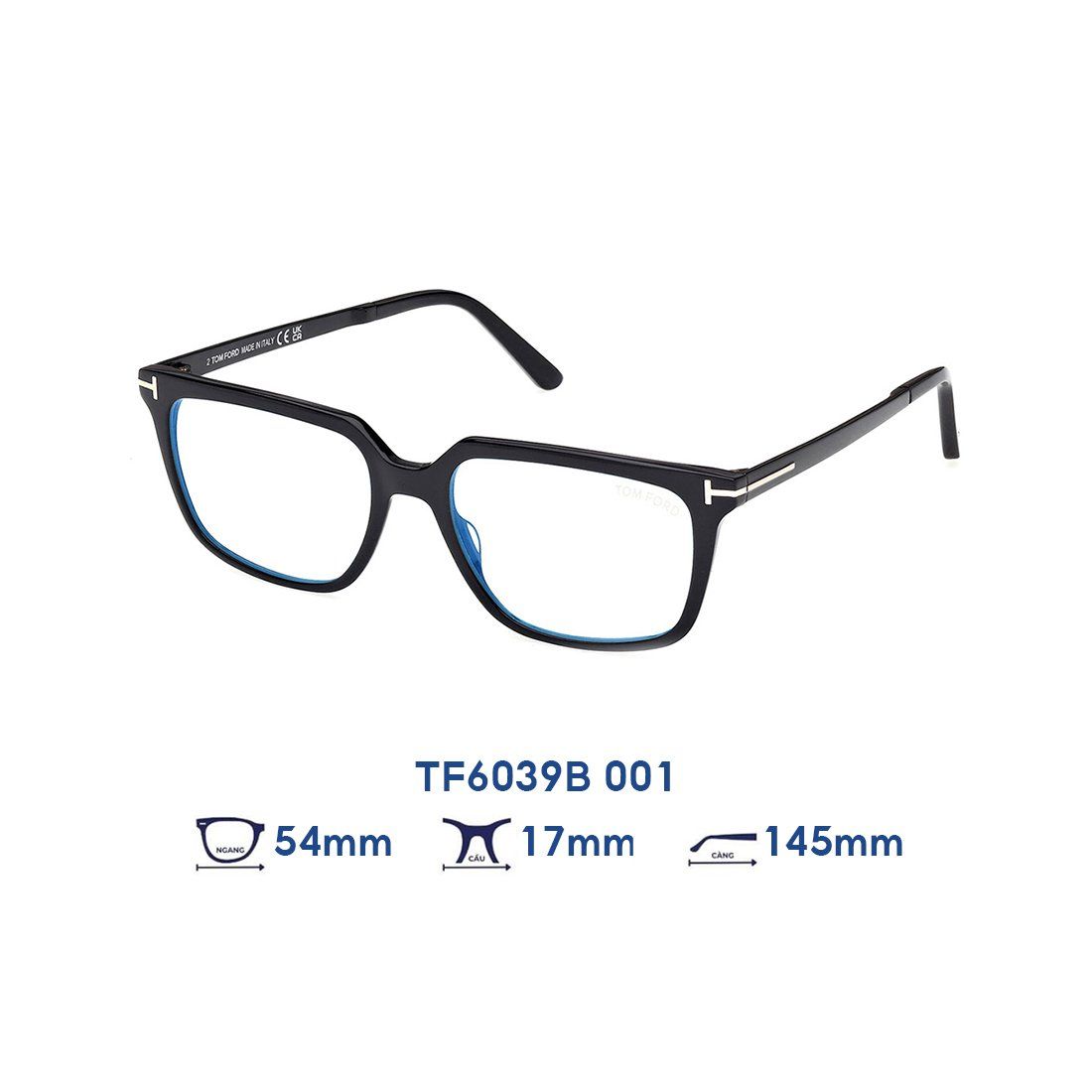  Gọng kính Tom Ford TF6039B 001 