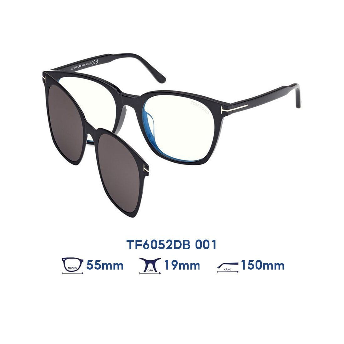  Gọng kính Tom Ford TF6052DB 001 