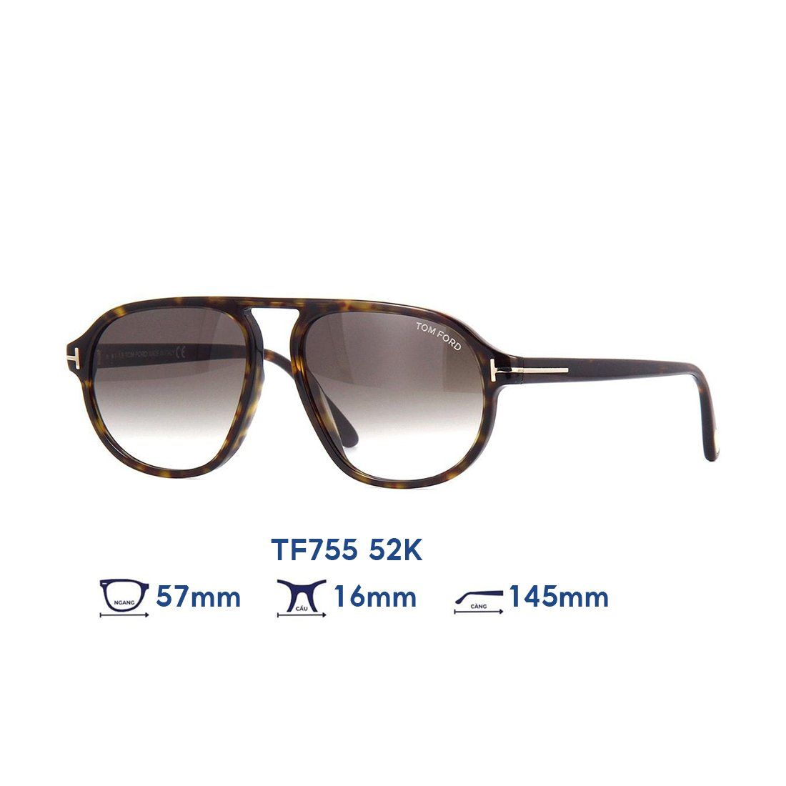  Kính mát Tom Ford TF755 52K 