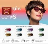  Tròng kính đơn tròng đổi màu Essilor Gen S với 8 màu thời trang váng Crizal 
