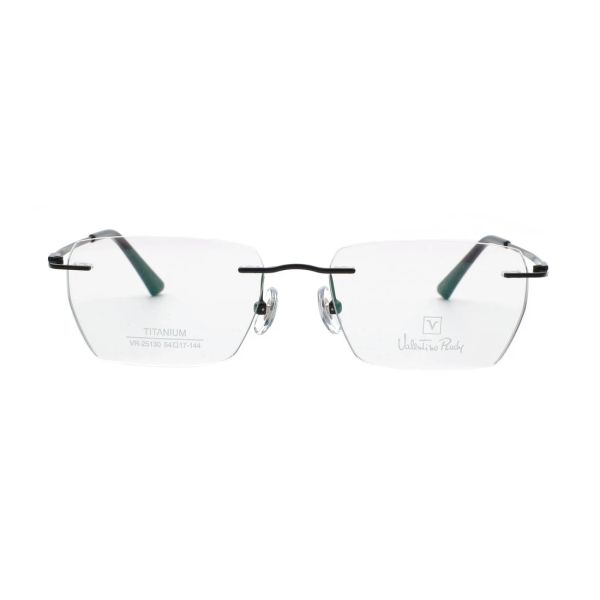Gọng kính nam VALENTINO RUDY VR25130 C1 – ảnh chính diện trên nền trắng