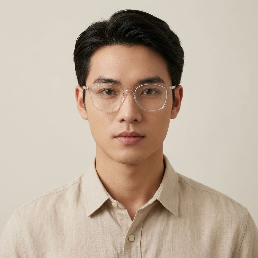 Gọng kính VALENTINO RUDY VR25169 C12 – người mẫu đeo kính