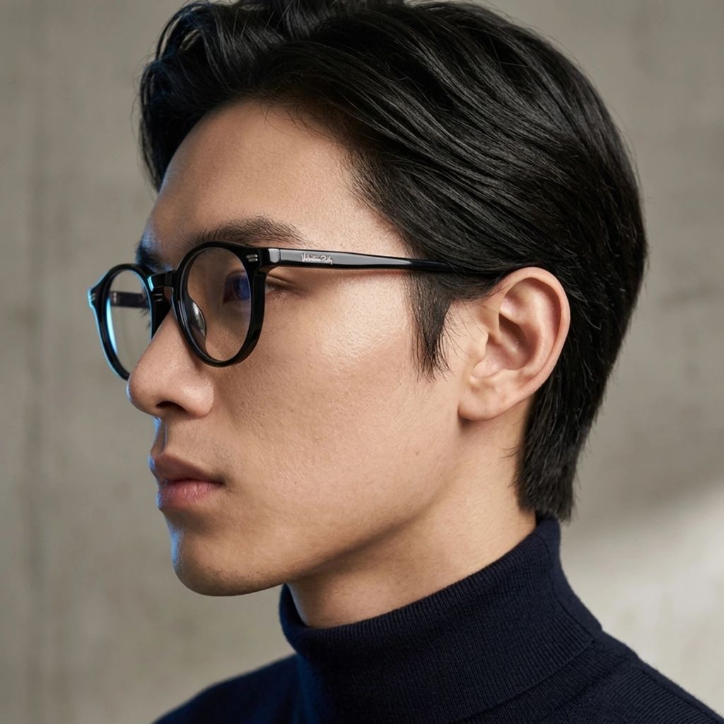 Gọng kính VALENTINO RUDY VR25173 C1 – người mẫu đeo kính