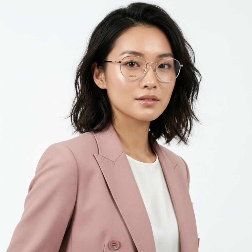 Gọng kính nữ VALENTINO RUDY VR25175 C10 – người mẫu đeo kính