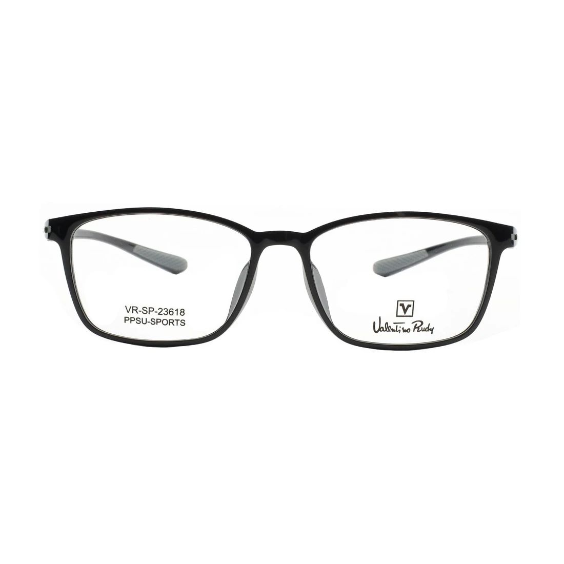 Gọng kính nam VALENTINO RUDY VRSP23618 C1 – ảnh chính diện trên nền trắng