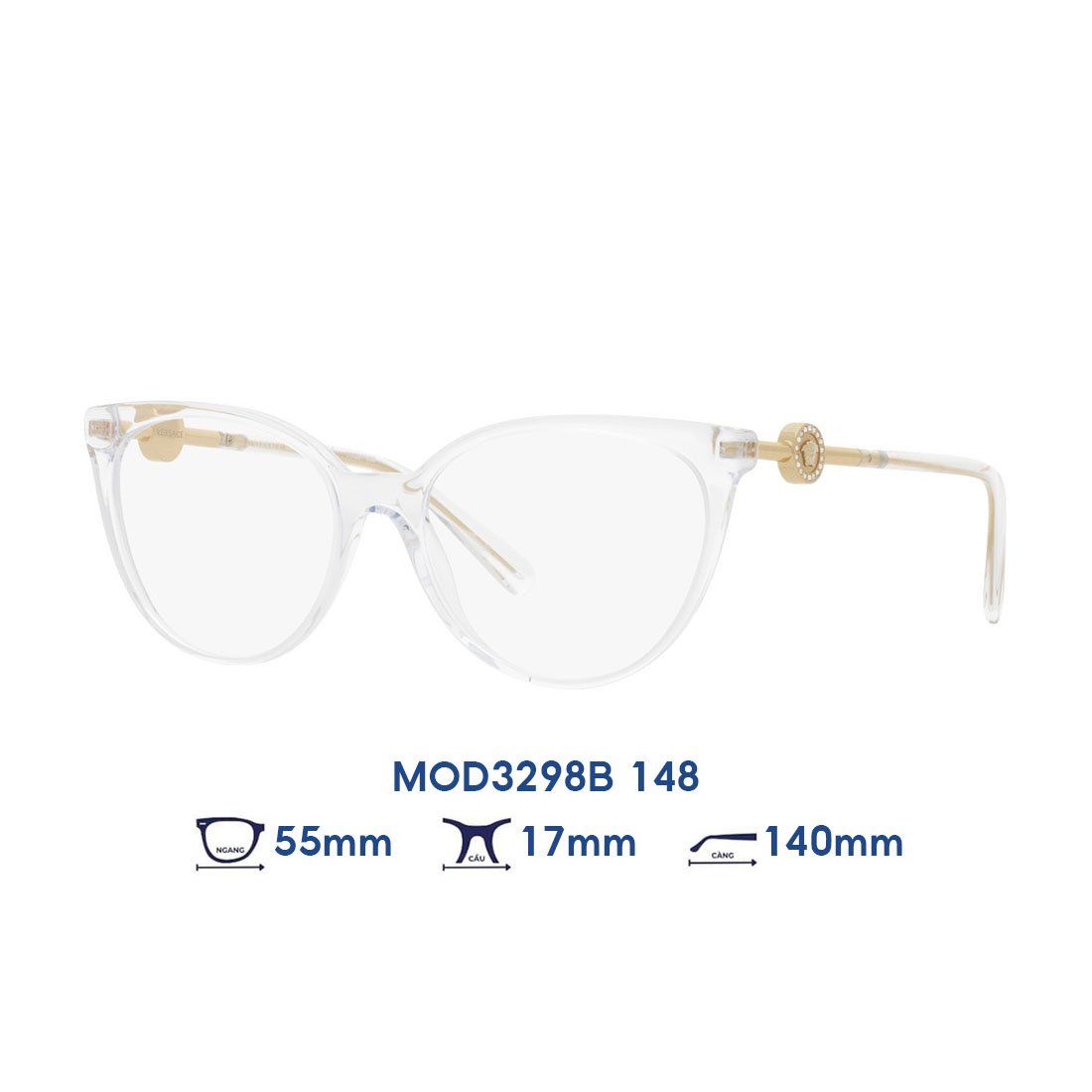  Gọng kính VERSACE MOD3298B 148 