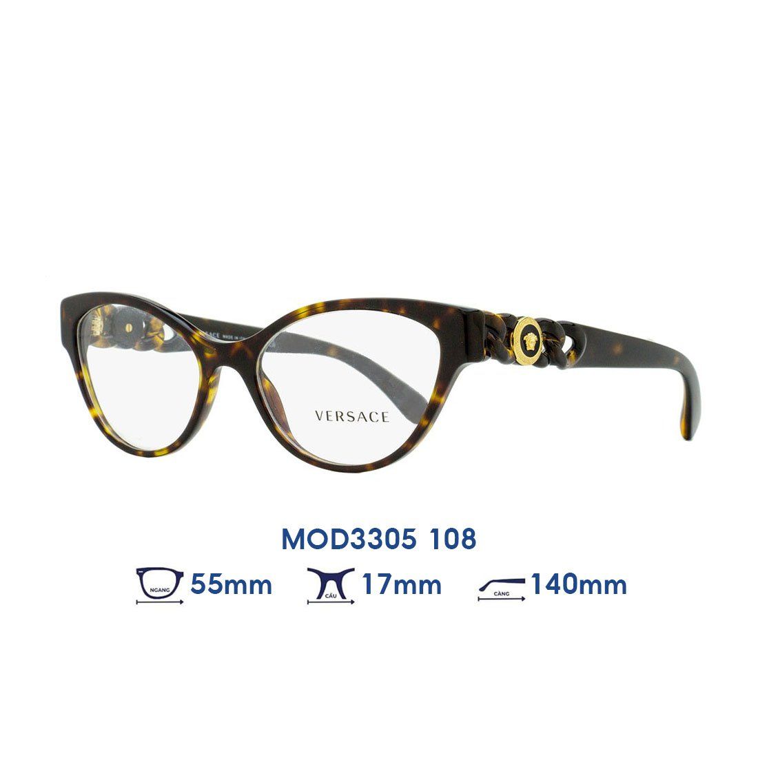  Gọng kính VERSACE MOD3305 108 