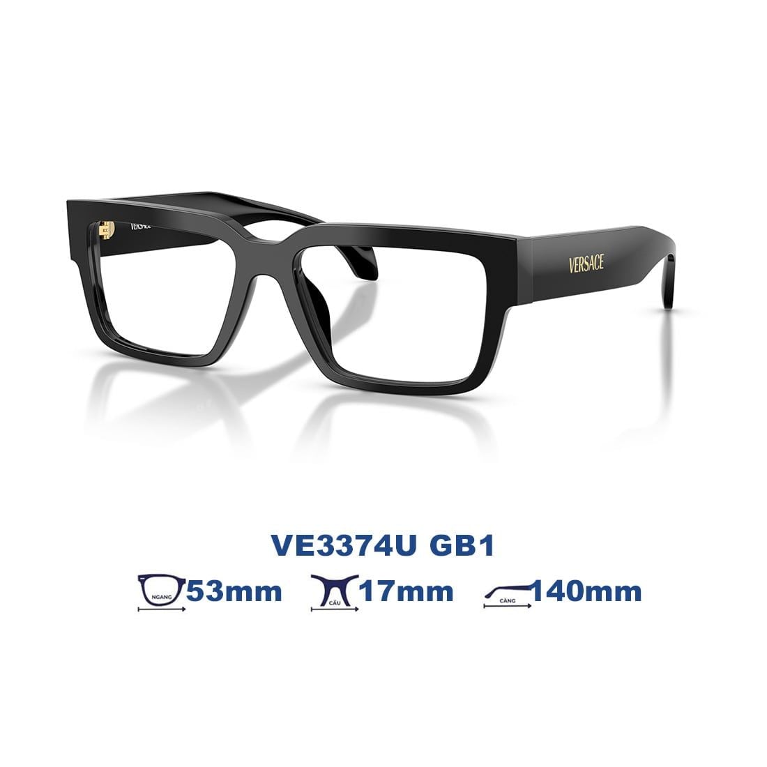  Gọng kính VERSACE VE3374U GB1 