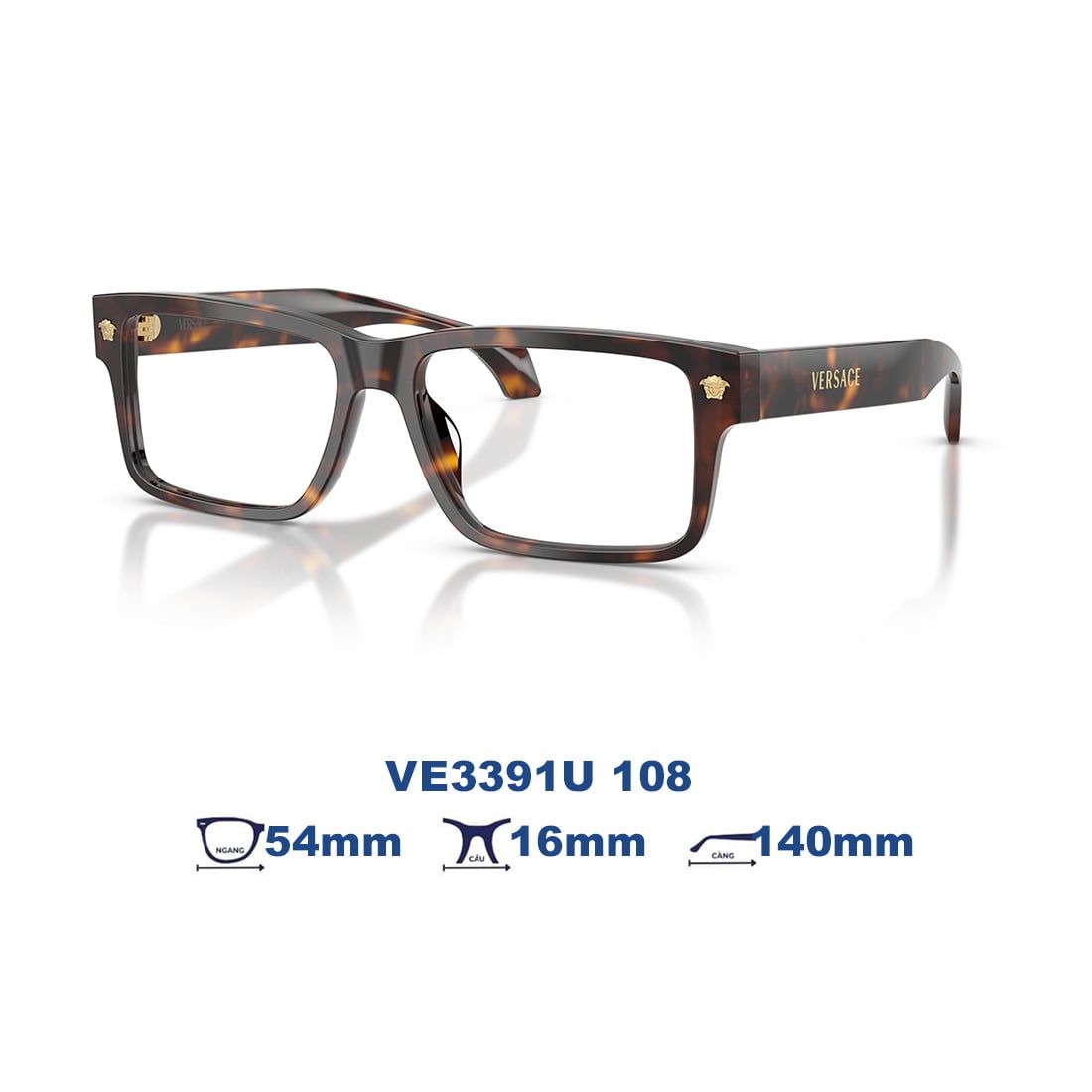  Gọng kính VERSACE VE3391U 108 