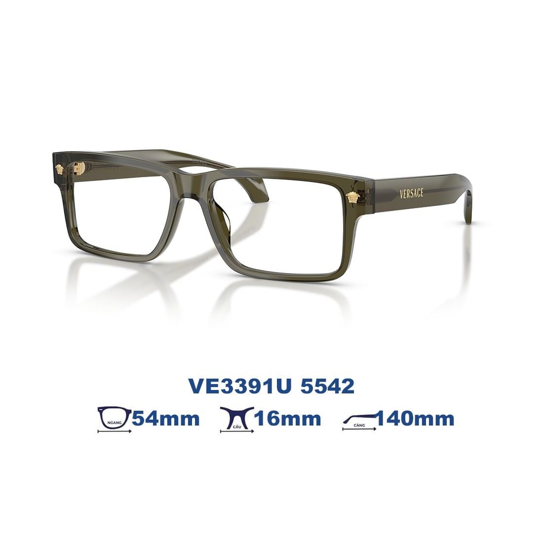  Gọng kính VERSACE VE3391U 5542 