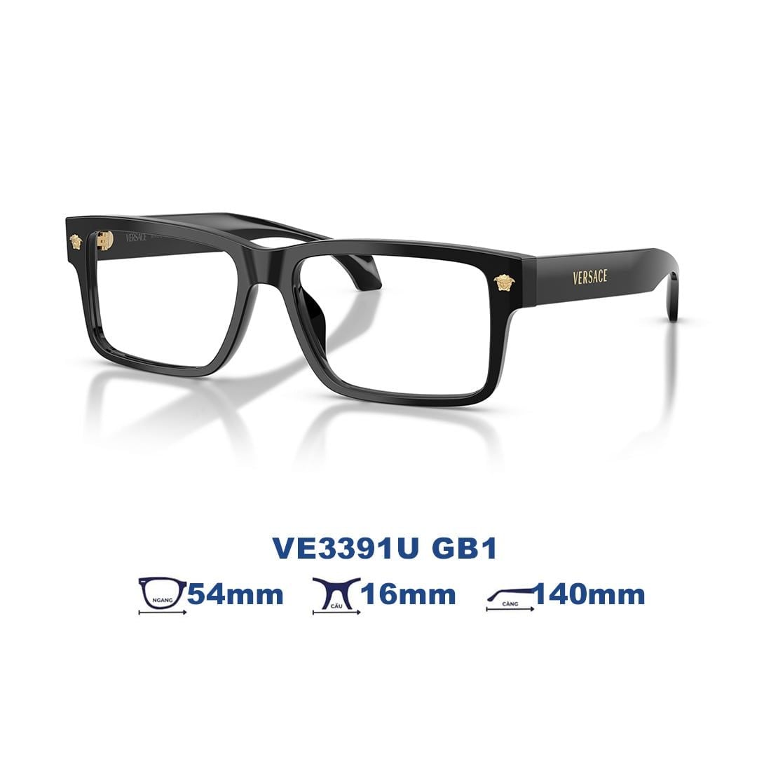  Gọng kính VERSACE VE3391U GB1 