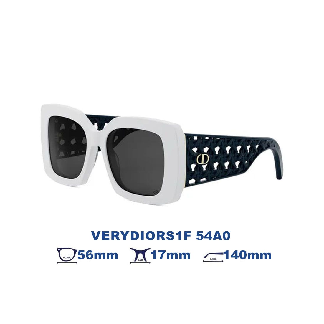 Kính mát Dior VERYDIORS1F 54A0 góc chính diện