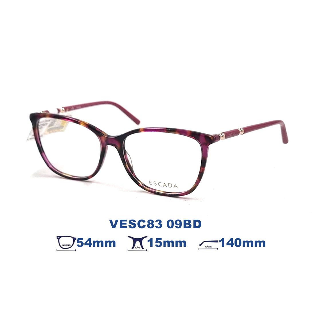  Gọng kính ESCADA VESC83 09BD 
