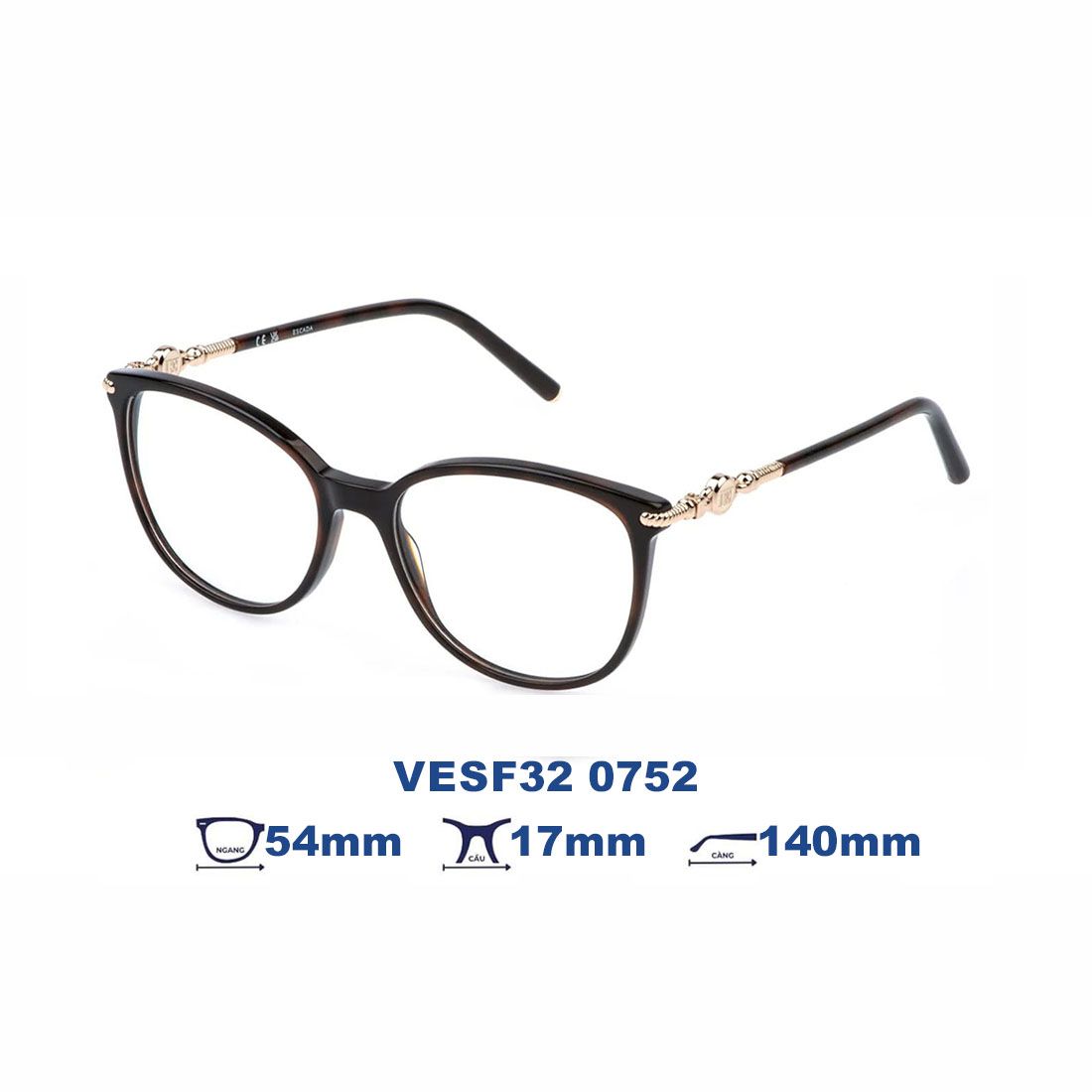  Gọng kính ESCADA VESF32 0752 