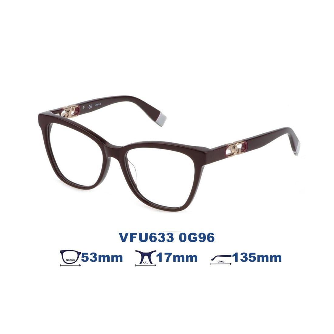  Gọng kính FURLA VFU633I 0G96 