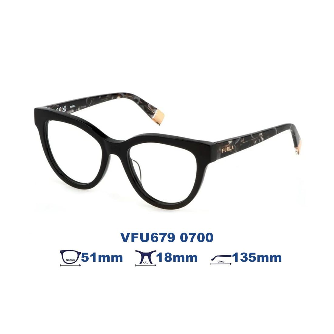  Gọng kính FURLA VFU679 0700 