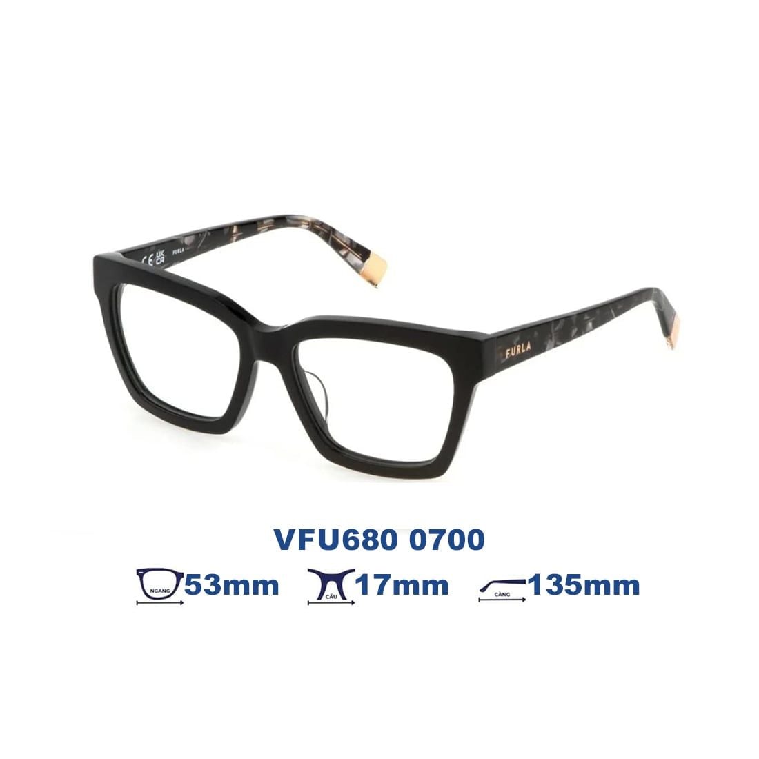  Gọng kính FURLA VFU680 0700 