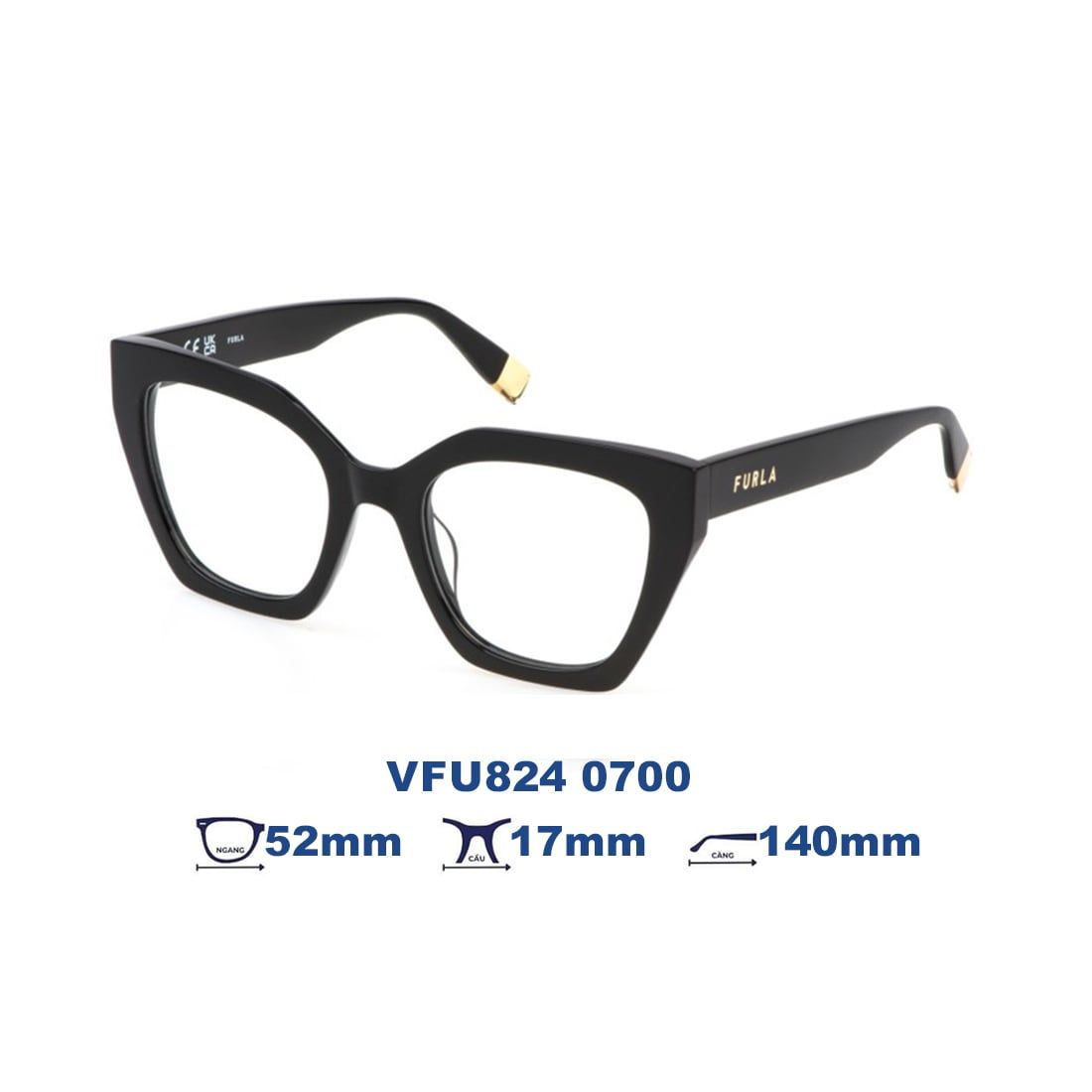  Gọng kính FURLA VFU824 0700 