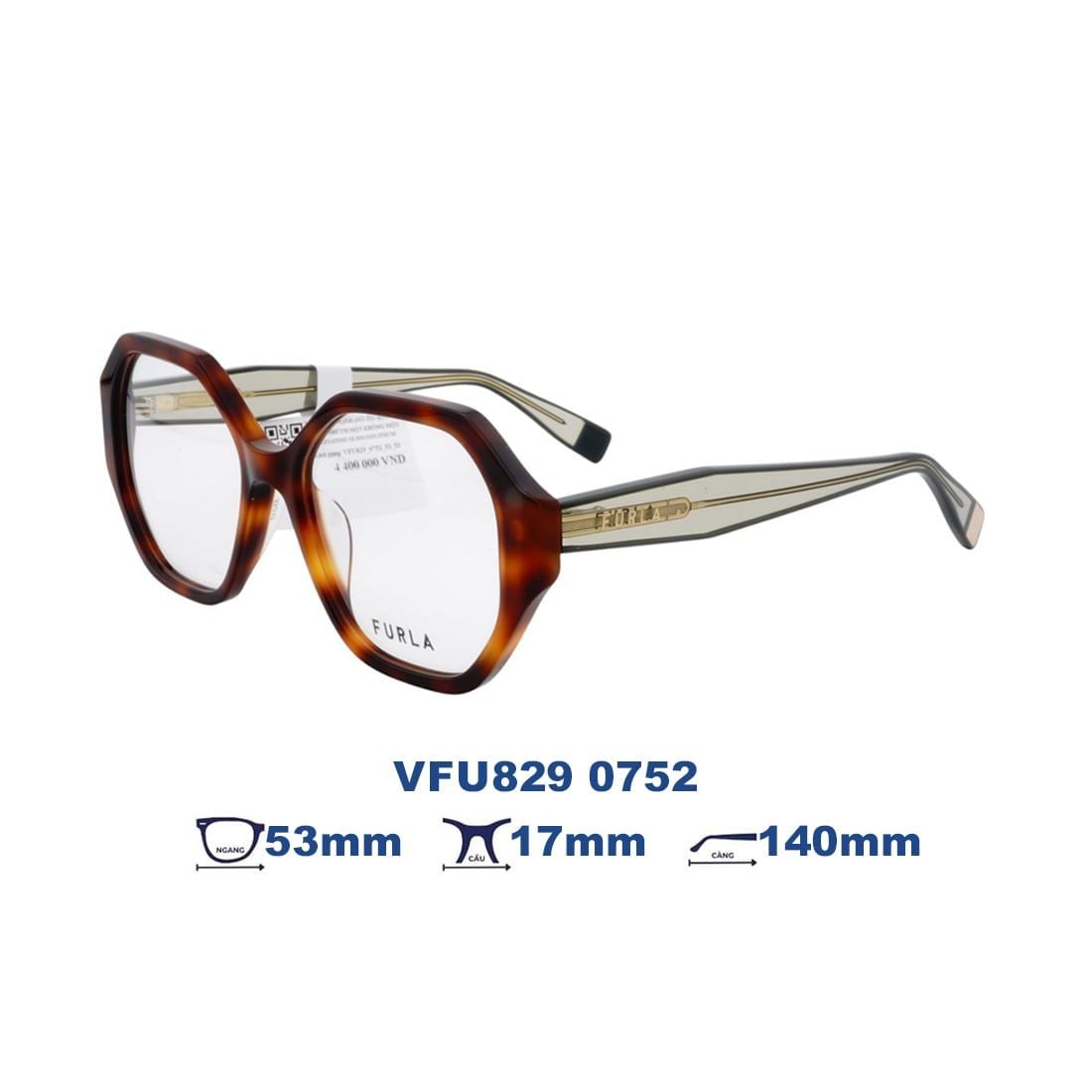  Gọng kính FURLA VFU829 0752 