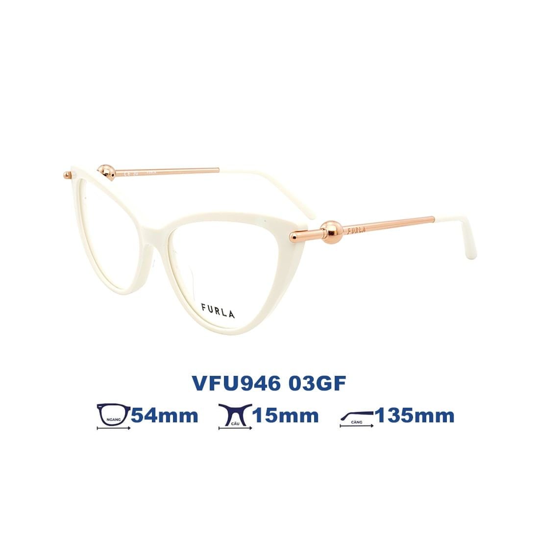 Gọng kính FURLA VFU946 03GF 