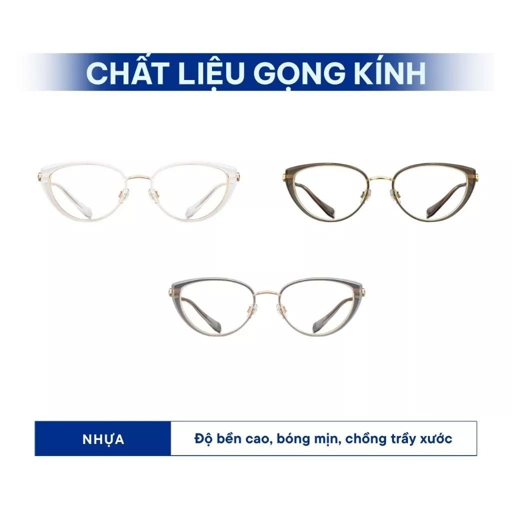  Gọng Kính Nữ MOLSION MA6029 B21 Chính Hãng Dáng Mắt Mèo, Chất liệu Titanium chịu nhiệt 
