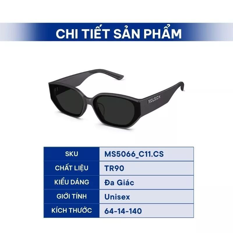  Kính Mát Unisex MOLSION MS5066 C11 Chính Hãng 