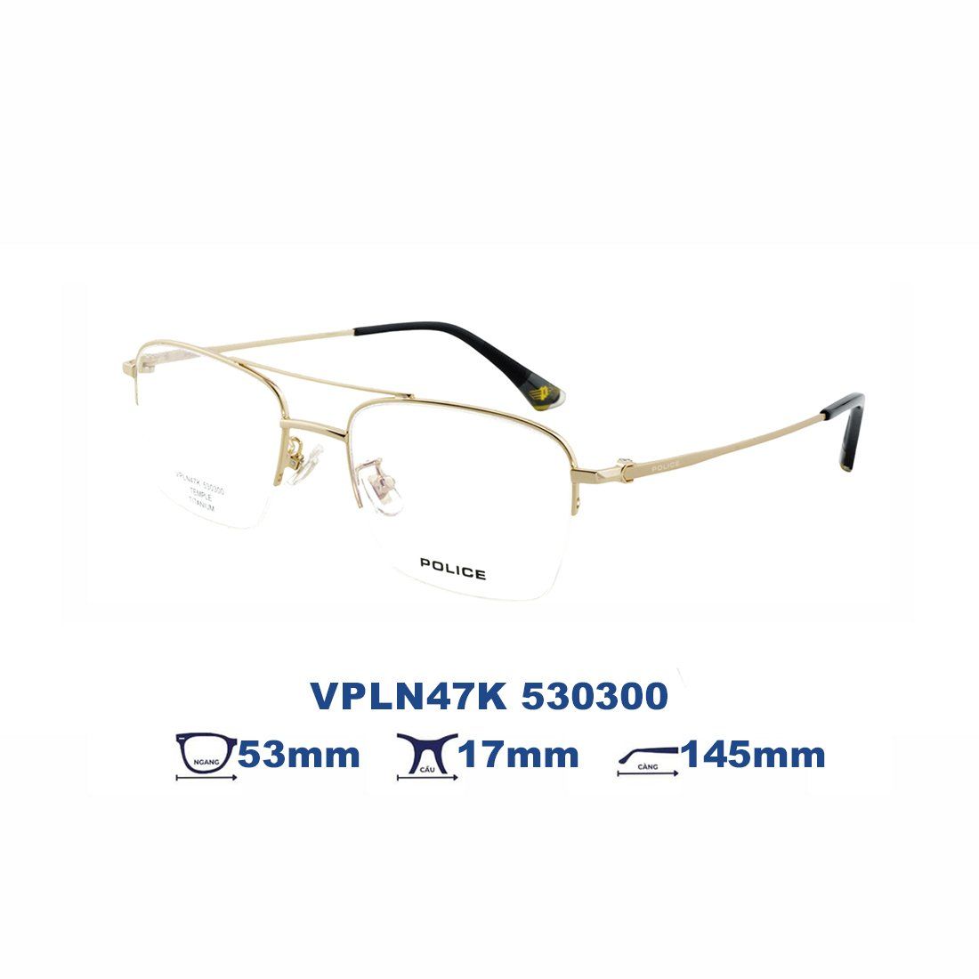  Gọng kính POLICE VPLN47K 530300 