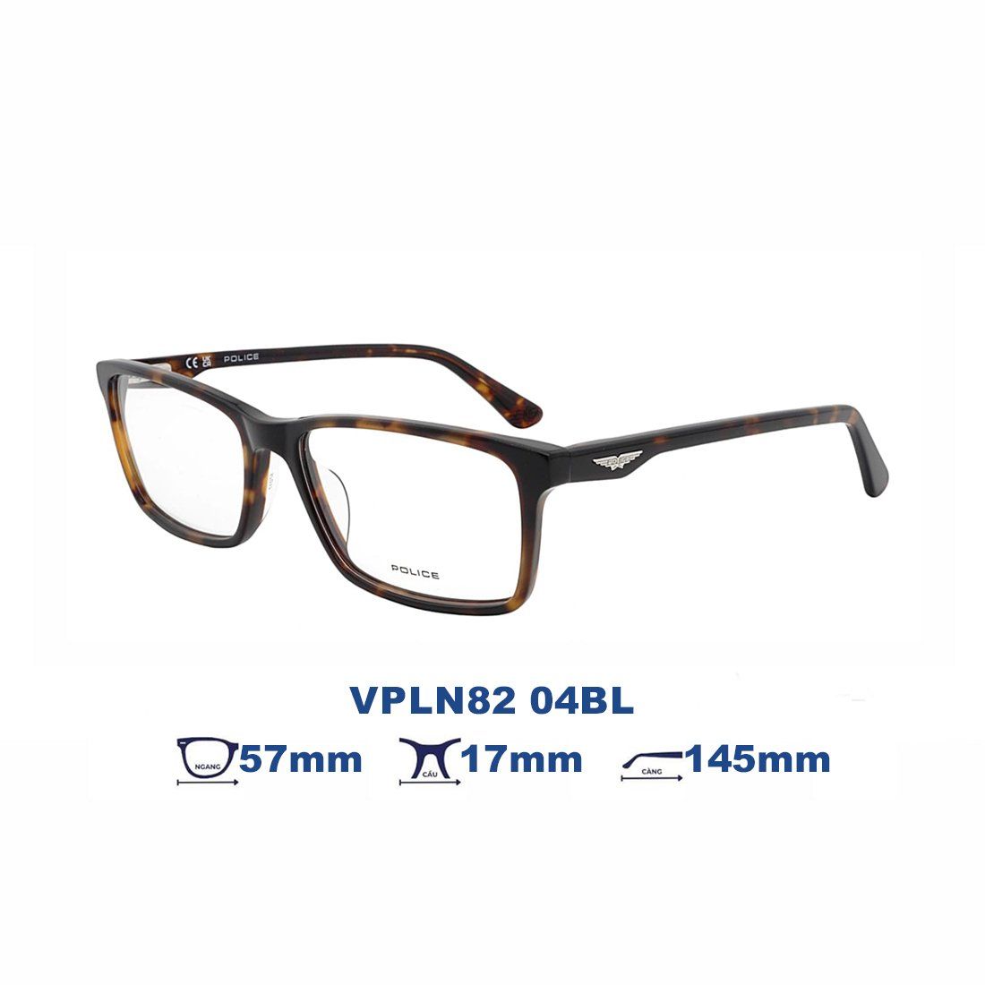  Gọng kính POLICE VPLN82 04BL 